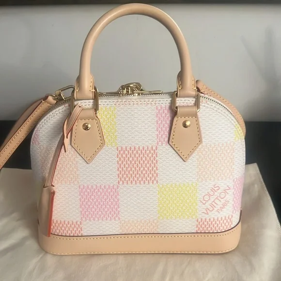 SALE! Louis Vuitton Damierlicious Giant Alma BB in Pastel colors - Picture 1 of 16